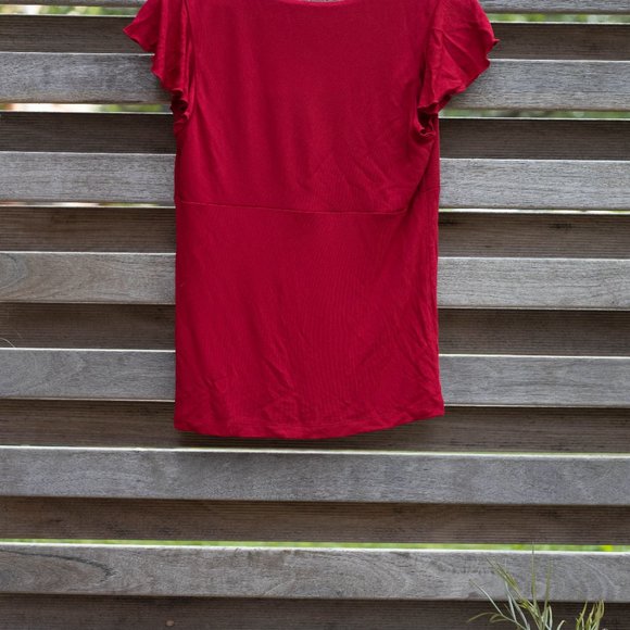 RED VALENTINO (S) Red Knit Top Preloved - Picture 2 of 4